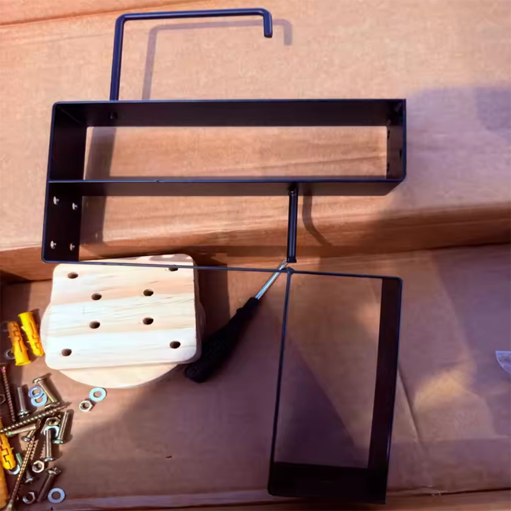 Sports Equipment Organizer - Supporto da parete in legno per