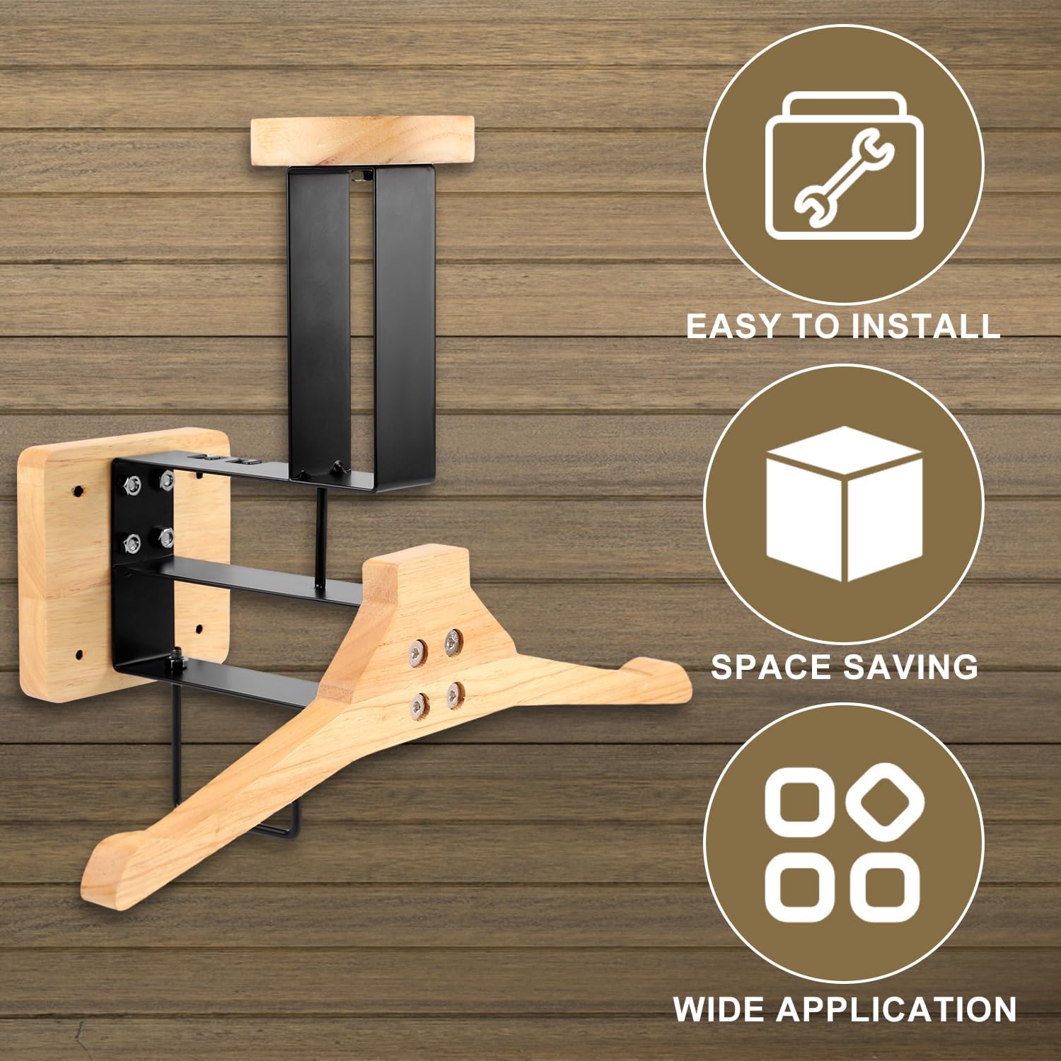 Sports Equipment Organizer - ​ Supporto da parete in legno