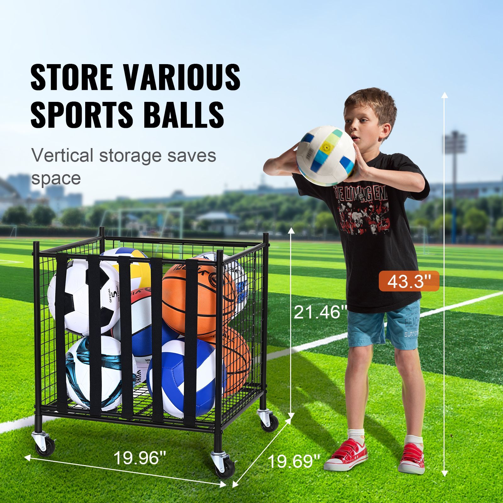 Carrello Porta Palloni Sportiv - Sports Equipment Organizer recensione e prezzo