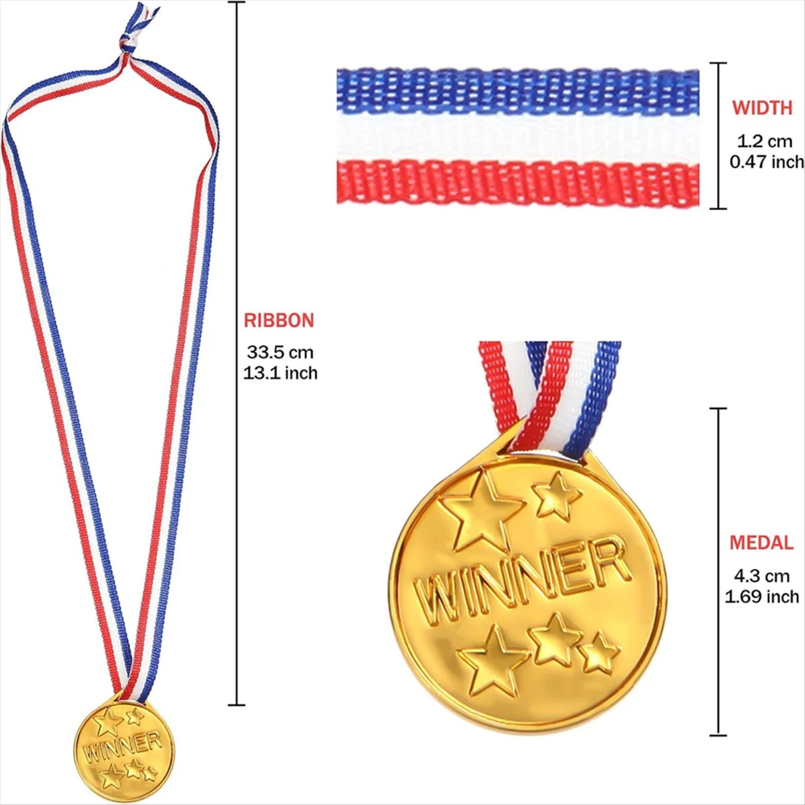 30 pezzi di medaglie d'oro in  - Sports Equipment For Schools recensione e prezzo