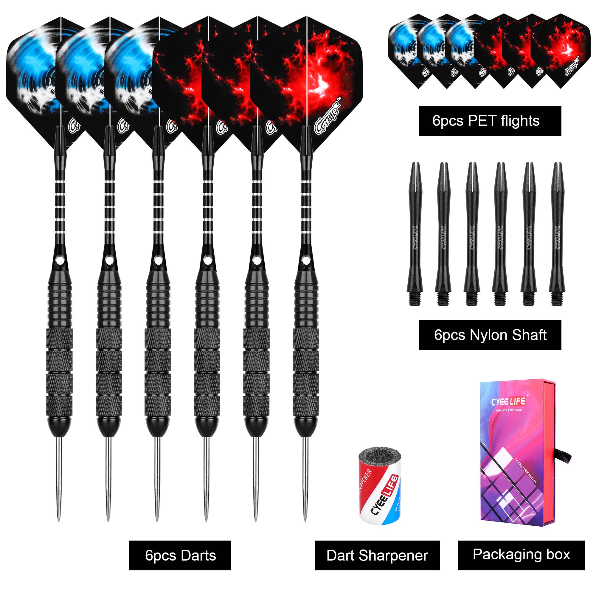 CyeeLife 6/12PCS 24G dardo dur - Spike Ball Game recensione e prezzo